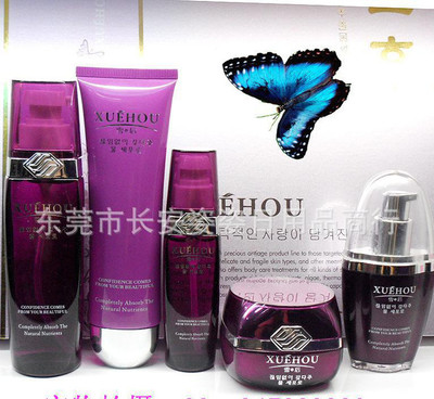 化妝品批發(fā) 韓國雪后抗衰五件家居套裝 專業(yè)護膚品